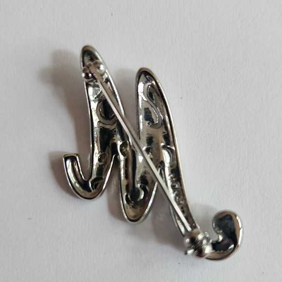 Initial M Brooch Pin By MONET with Fragrance Sachet in Original Box - Picture 4 of 11